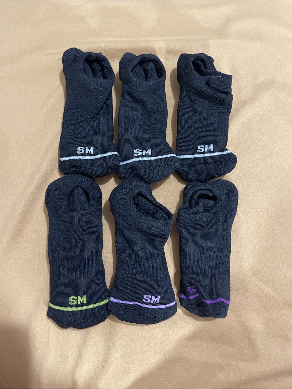 Steve Madden Women’s Black Ankle Socks - Pack of 6